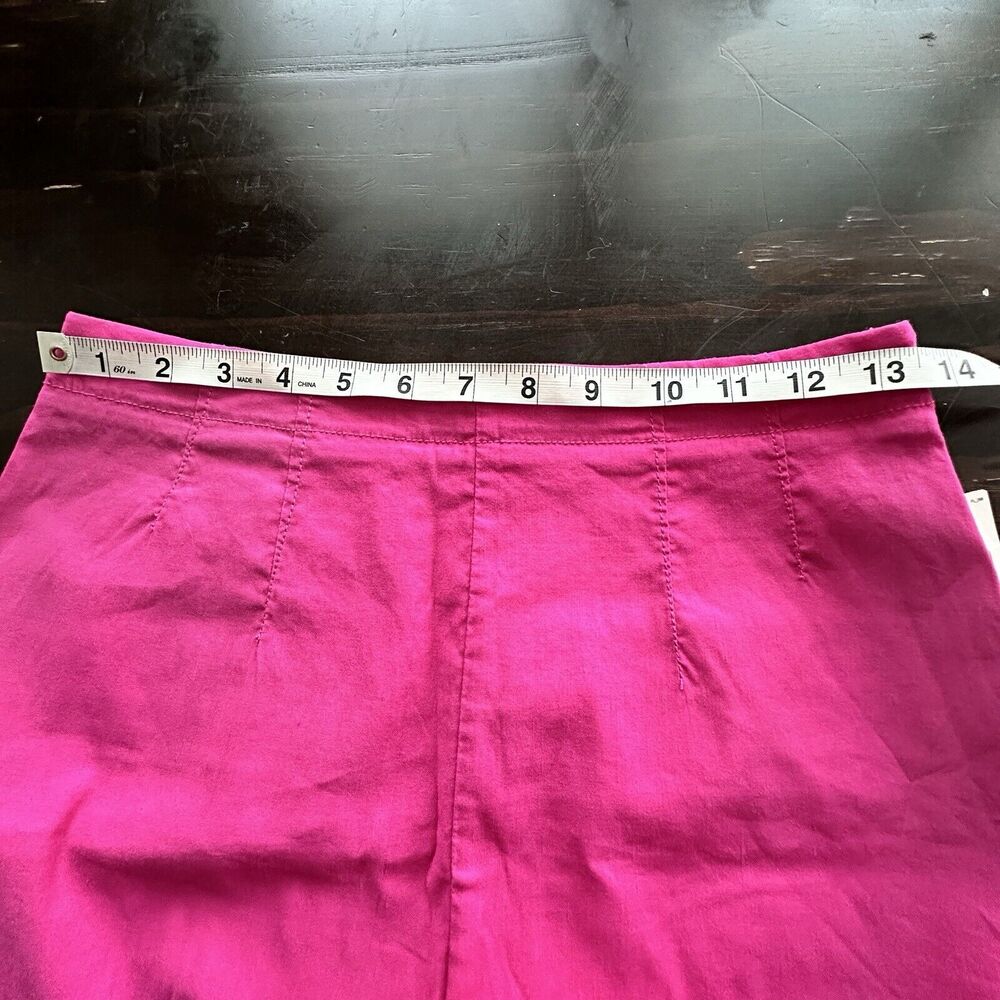 NWT Anthropologie Maeve 6 high rise bright pink shorts - Picture 5 of 12